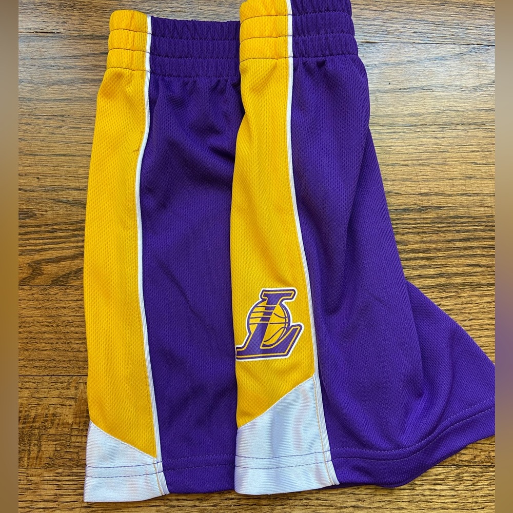 NBA youth toddler LA Lakers shorts